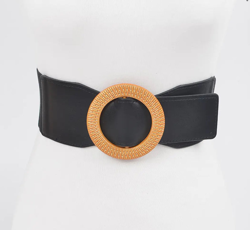 Oversized Round Buckle PLUS Size Belt
