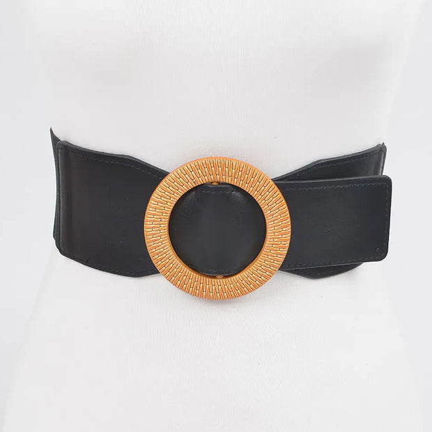 Oversized Round Buckle PLUS Size Belt