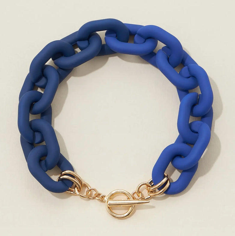 Chunky Colorful Bracelet with Clasp