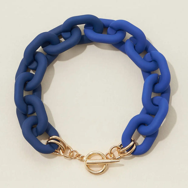 Chunky Colorful Bracelet with Clasp