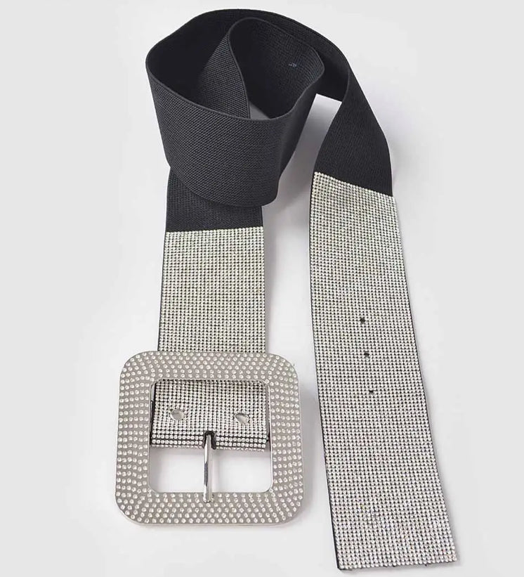 Rhinestone Buckle PLUS Size Belt