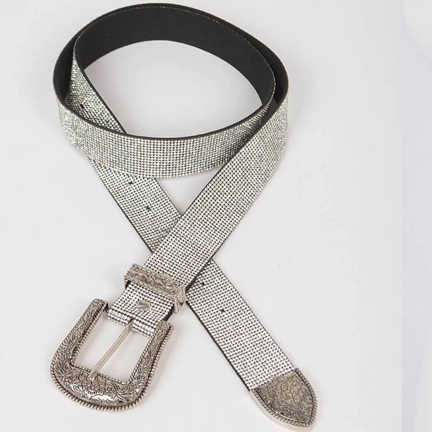 Rhinestone PLUS Size Belt