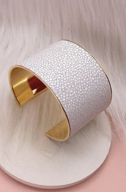 Faux Leather Cuff Bracelet