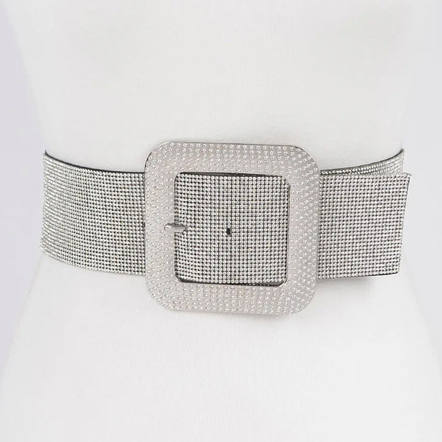Rhinestone Buckle PLUS Size Belt