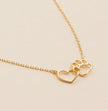 Necklace with Heart & Paw Charm