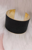 Faux Leather Cuff Bracelet
