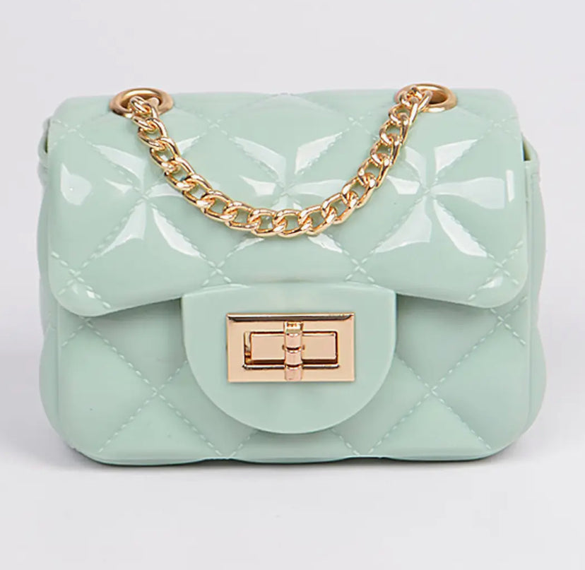 Shiny Jelly Mini Shoulder Clutch