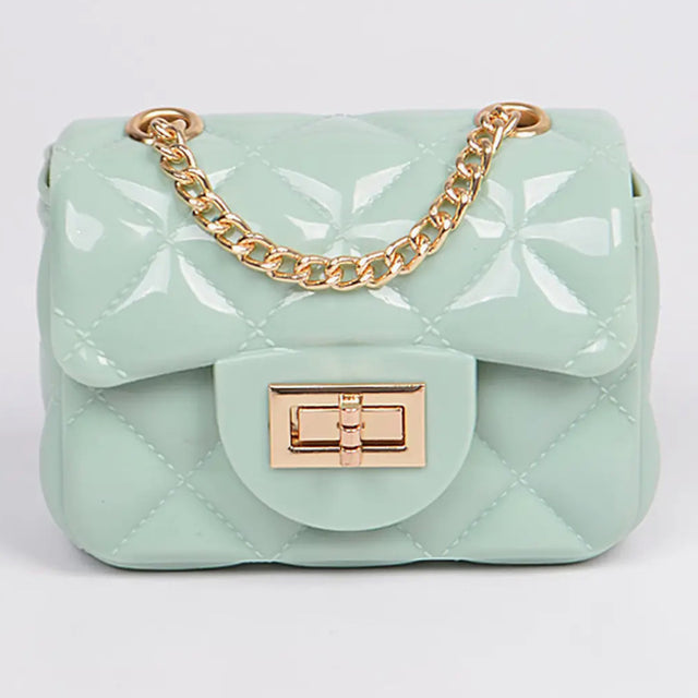 Shiny Jelly Mini Shoulder Clutch