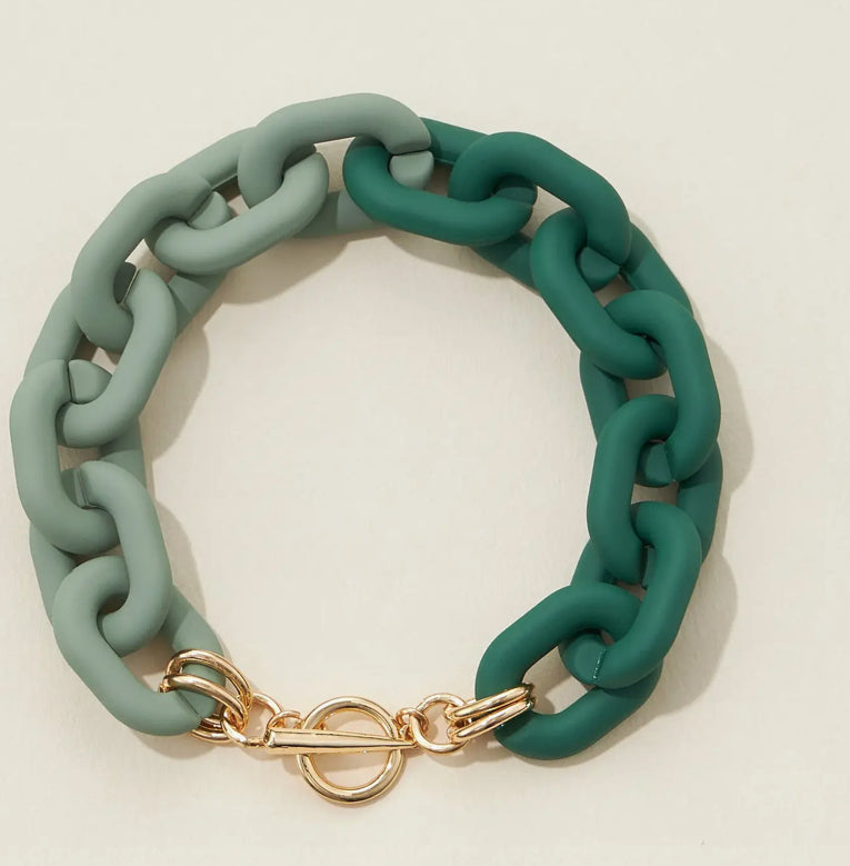 Chunky Colorful Bracelet with Clasp