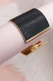 Faux Leather Cuff Bracelet