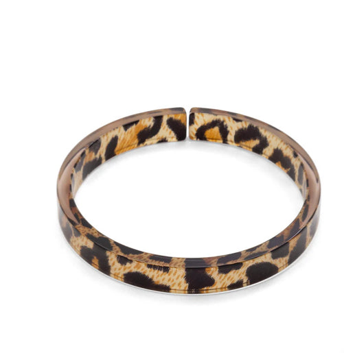 ZENZII - Resin Leopard Bangle