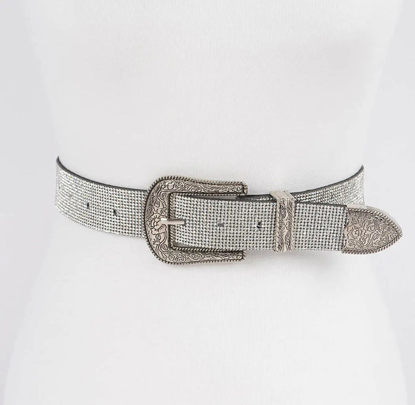 Rhinestone PLUS Size Belt