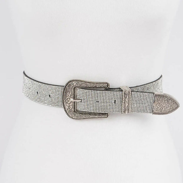 Rhinestone PLUS Size Belt