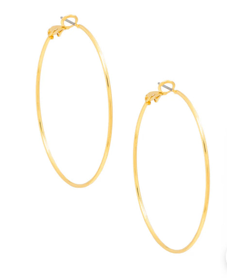 ZENZII - Metal Slim Hoop Earrings