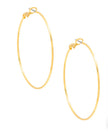 ZENZII - Metal Slim Hoop Earrings