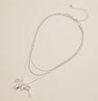 Layered Necklace with Lock, Heart and Key Charms