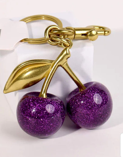 Cherry Keychain (purple)