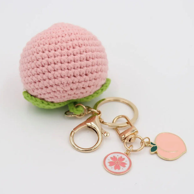 Just Peachy Keychain