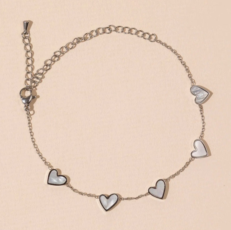 Heart Charm Bracelet