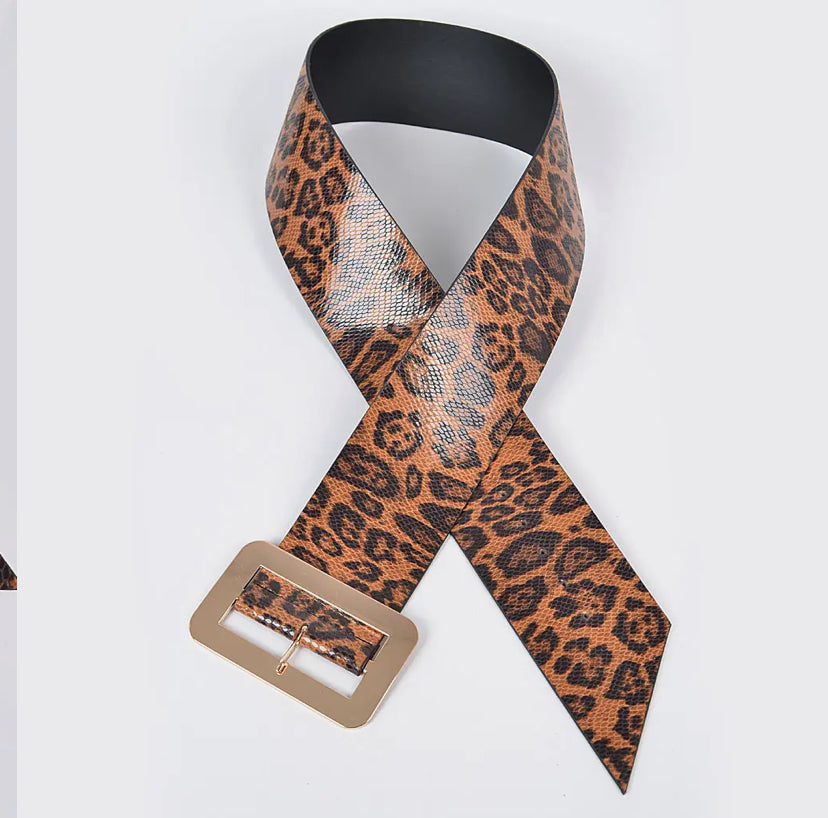 Faux Leo PLUS Size Belt
