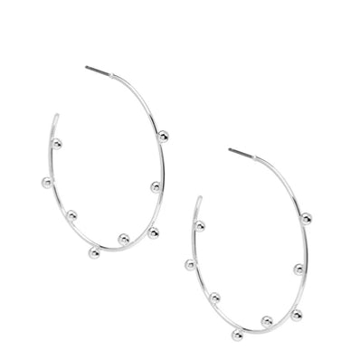 ZENZII - Inverted Beaded Hoop Earrings