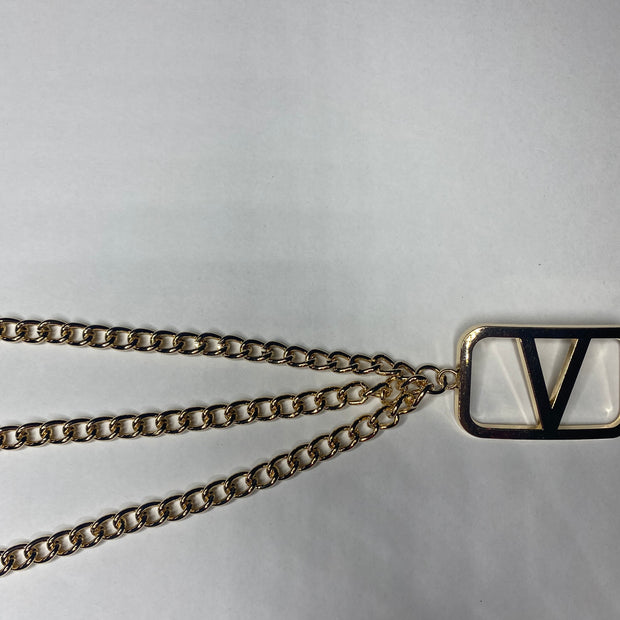 Multi Layered PLUS Size Chain Belt