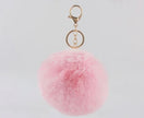 Fuzzy Pom Pom Keychain (pink)