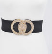 Rhinestone Gold Toned PLUS Size Belt