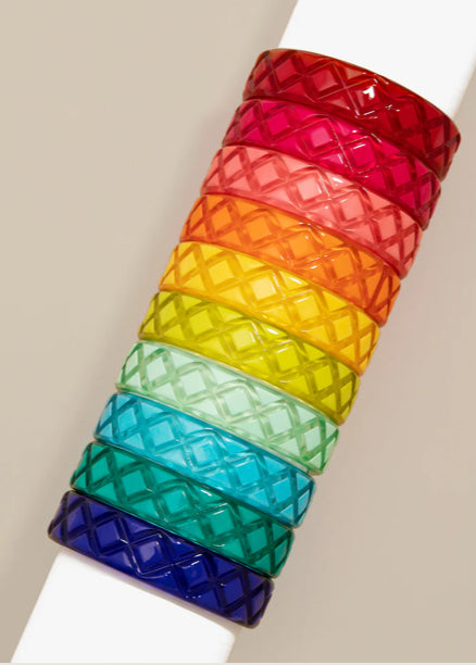 ZENZII - Quilted Resin Bangle