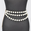 Multi Layered Faux Pearl Belt