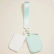 Dual Color Coin Purse Wristlet - mint